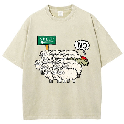 Don’T Be A Sheep Vintage Distressed T-shirt