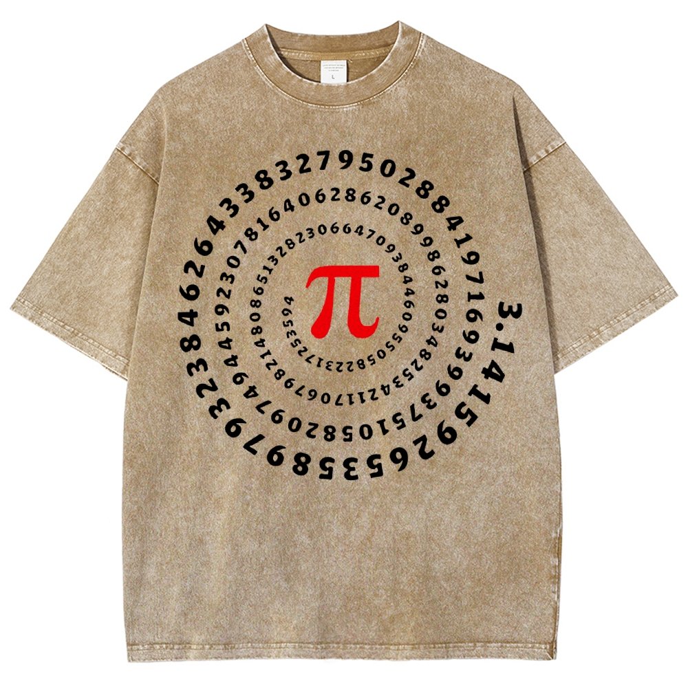 Pi Science Number Sequence Vintage Distressed T-shirt