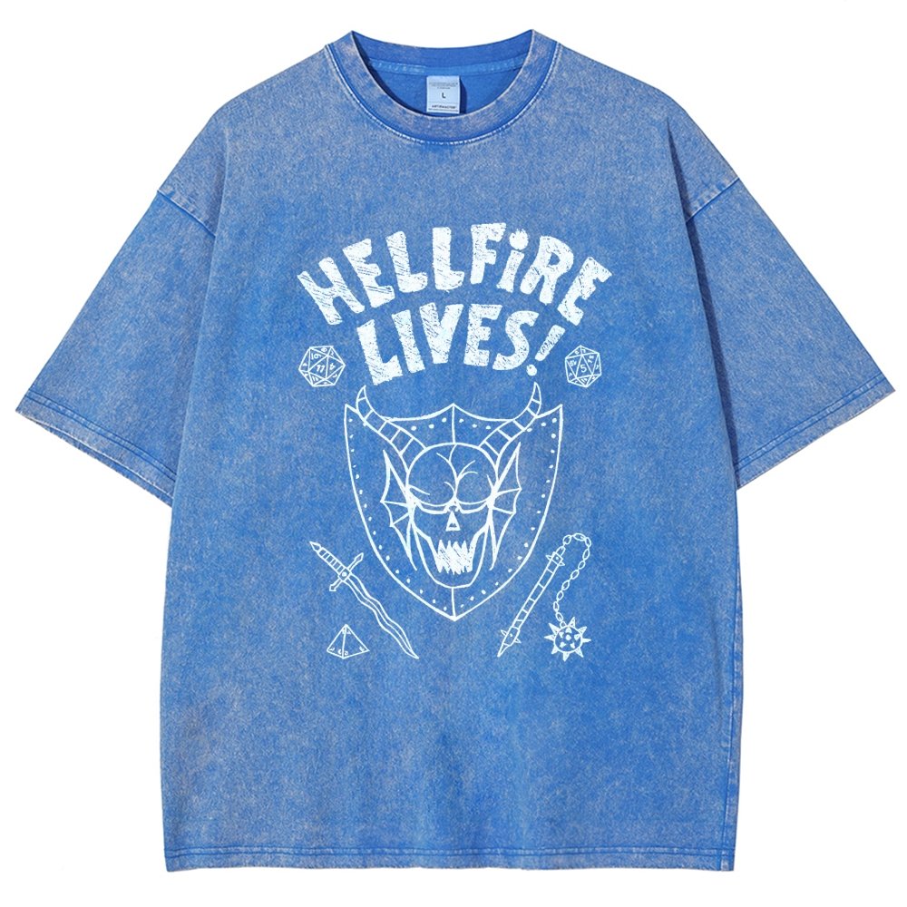 Hellfire Lives Vintage Distressed T-shirt