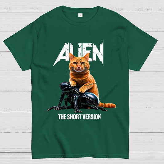 Alien Cat Heavy Geek T-Shirt