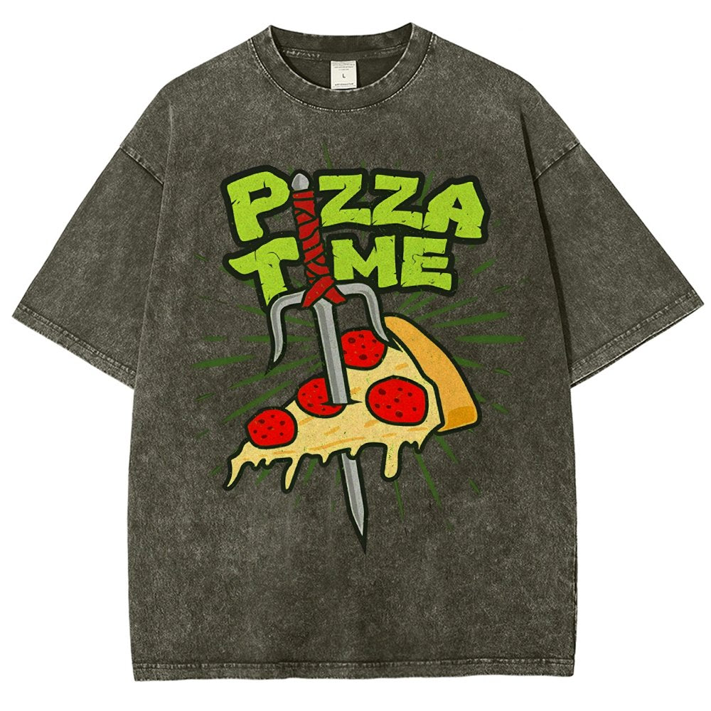Pizza Time! Vintage Distressed T-shirt