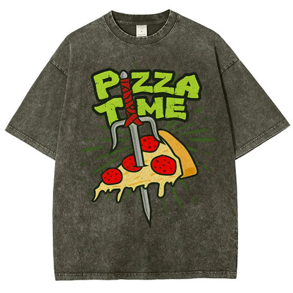 Pizza Time! Vintage Distressed T-shirt