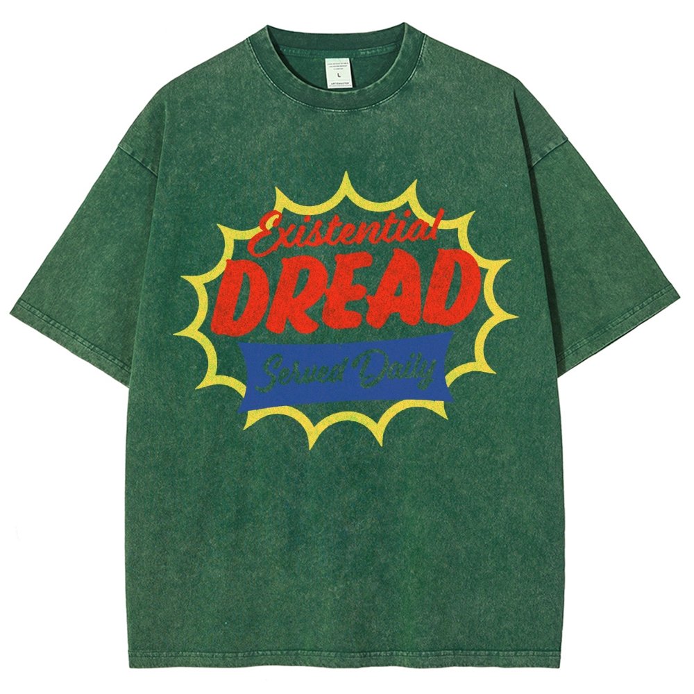 Existential Dread Vintage Distressed T-shirt