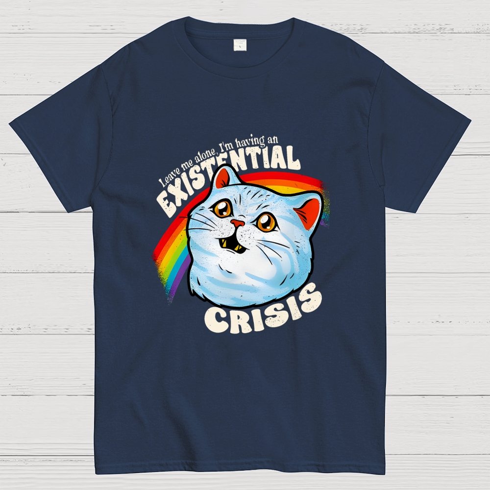 Existential Crisis Cat Geek T-Shirt