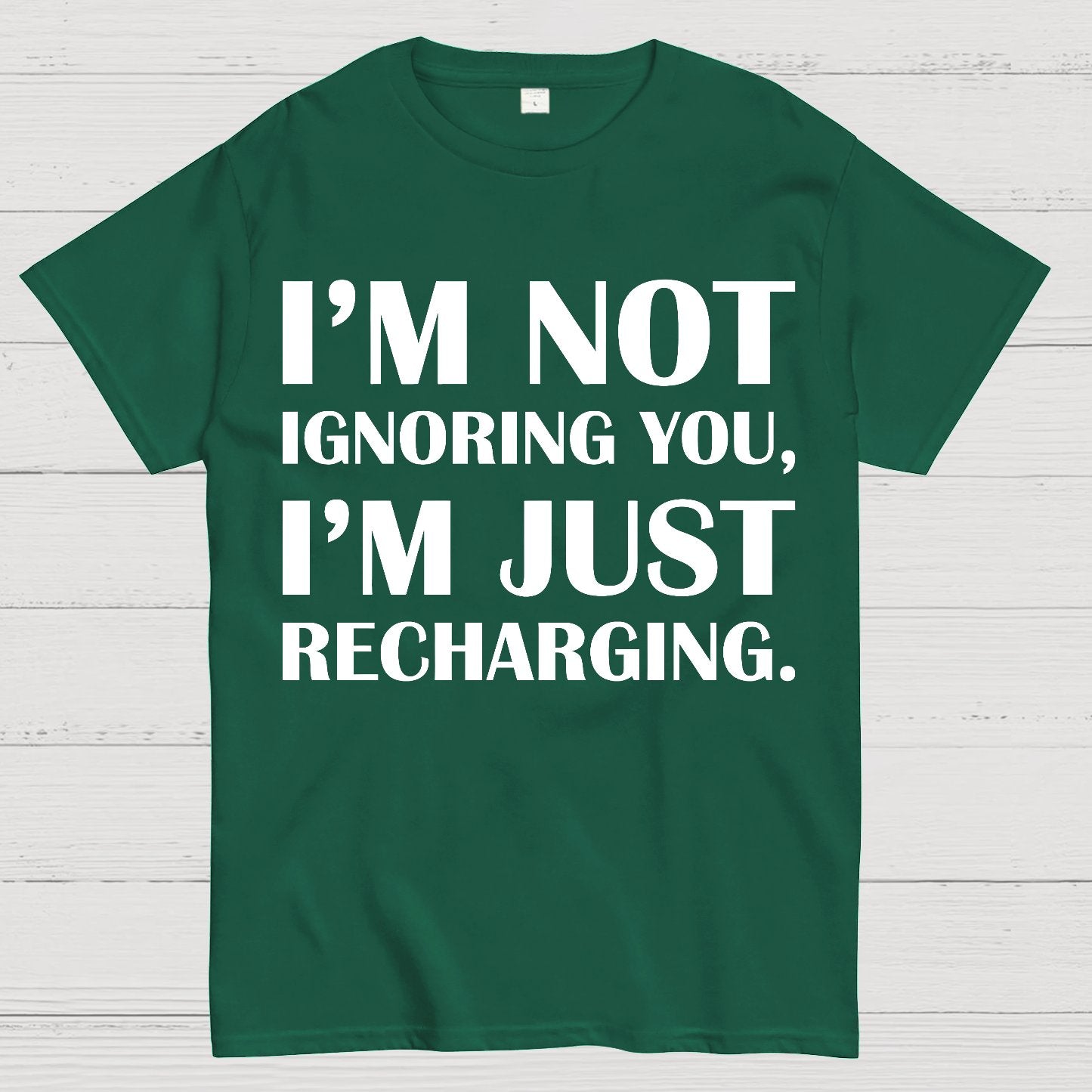 I’m Not Ignoring You, I’m Just Recharging Geek T-Shirt