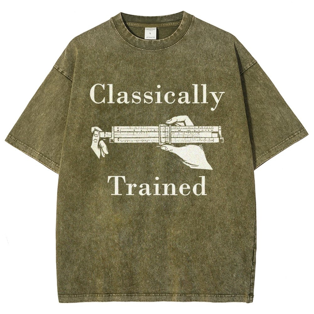 Slide Rule Classically Trained Vintage Distressed T-shirt