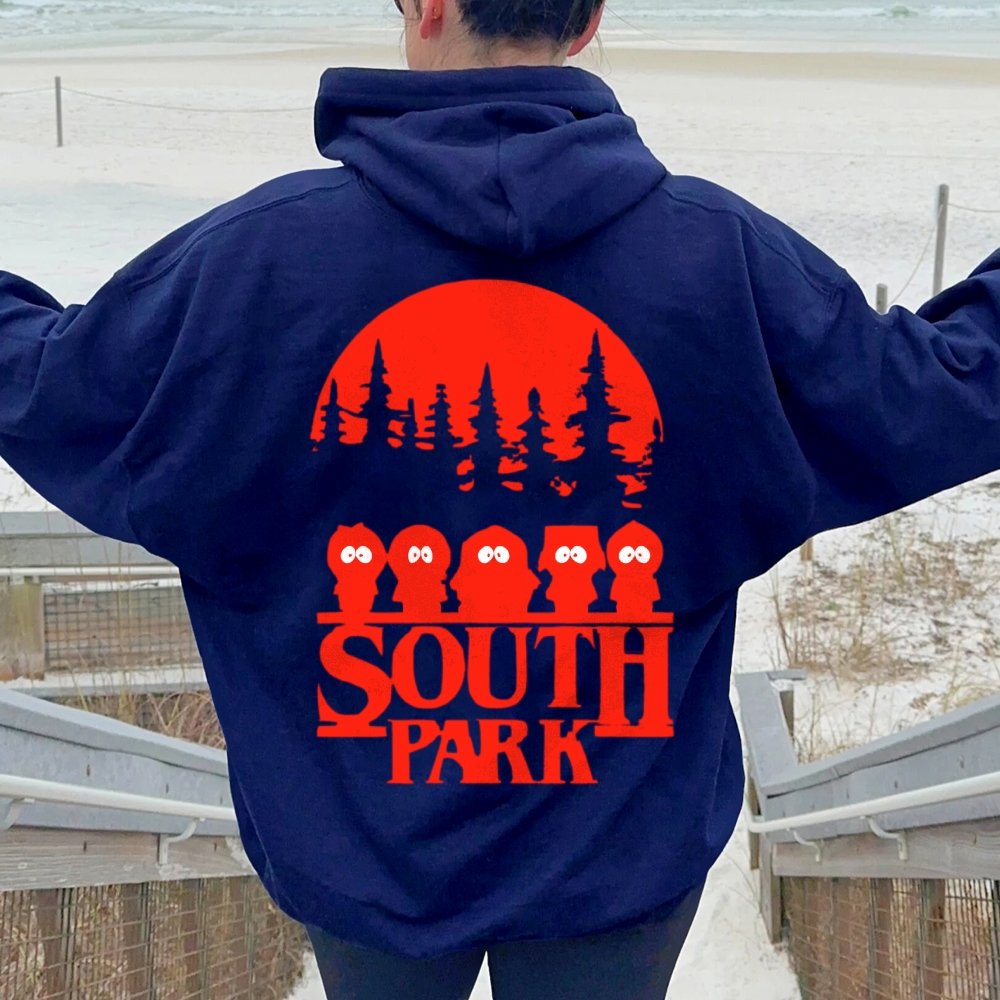 Stranger Park Inspired Art Printed Back Unisex Cotton Hoodie