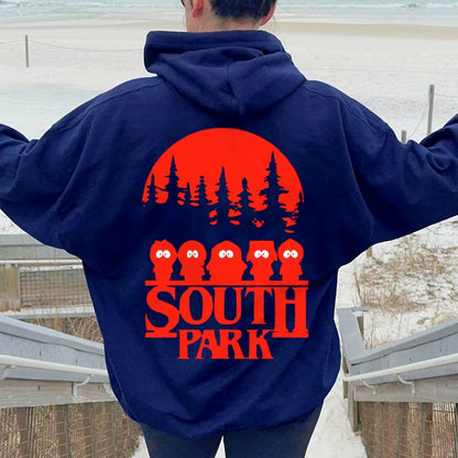 Stranger Park Inspired Art Printed Back Unisex Cotton Hoodie