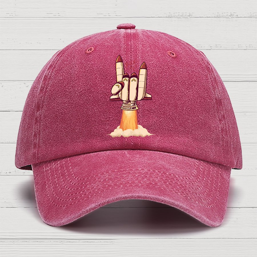 Rock On Rocket  Cotton Hat