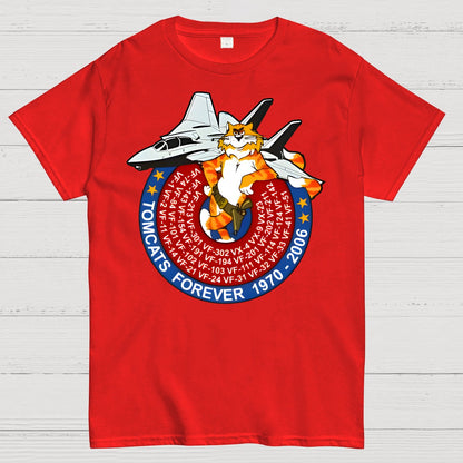 F-14 Tomcat - Tomcats Forever 1970 Geek T-Shirt