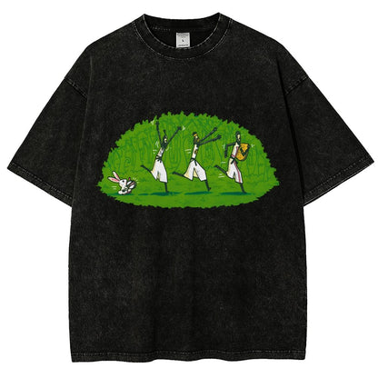 Run Away and Keep Going Vintage Distressed T-shirt