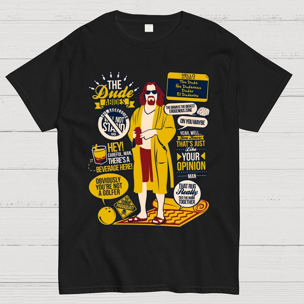 The Dude Quotes Geek T-Shirt