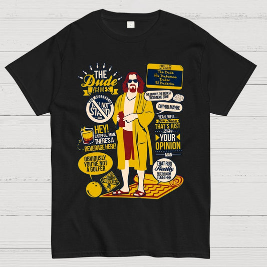 The Dude Quotes Geek T-Shirt