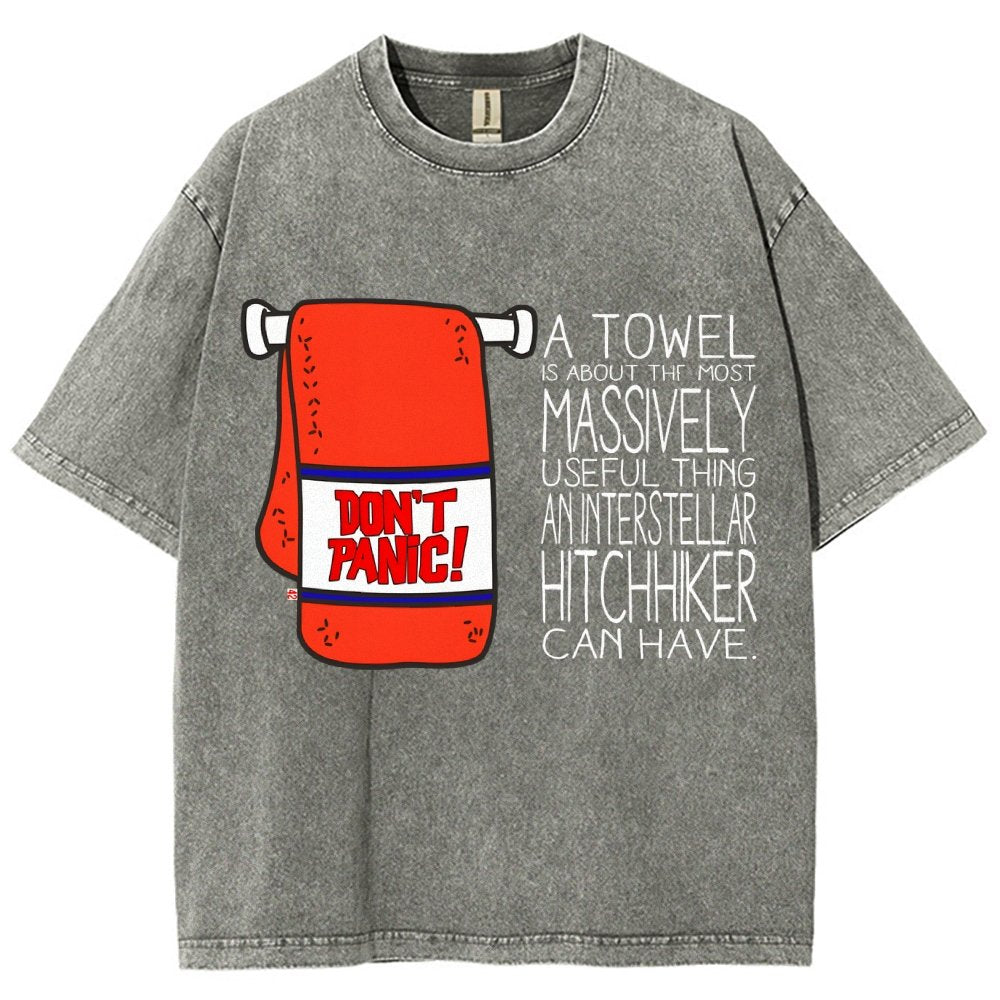 Don't Panic Vintage Distressed T-shirt