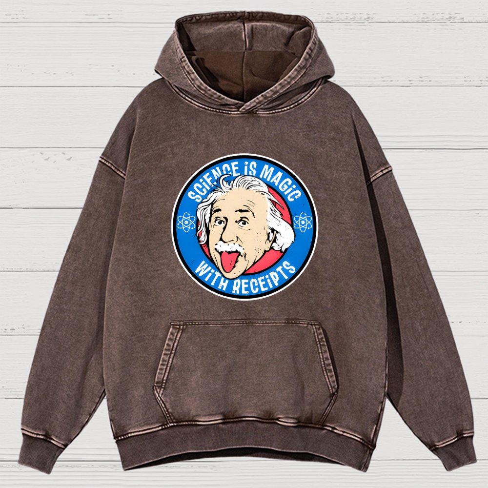 Science Is Magic Vintage Distressed Hoodie