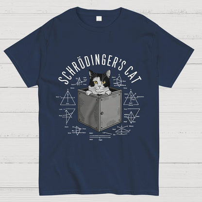 Schrodinger Cat In Box & Formulas Geeky T-Shirt