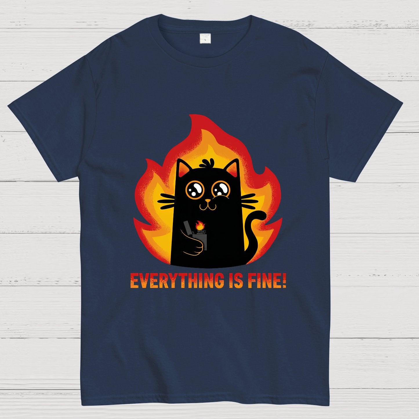 Everything Is Fine Geek T-Shirt