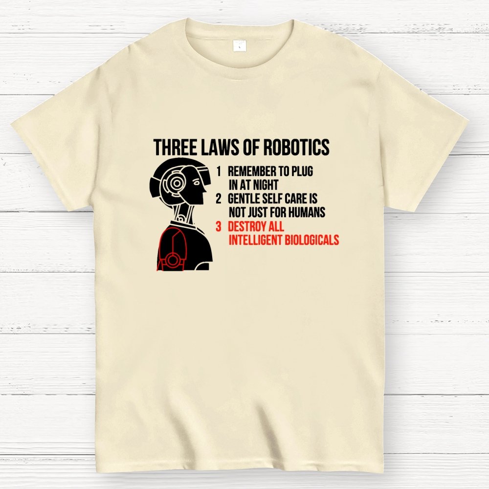 Three Laws of Robotics Geek T-Shirt