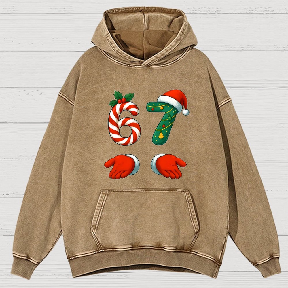 67 Christmas Vintage Distressed Hoodie