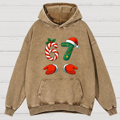 67 Christmas Vintage Distressed Hoodie