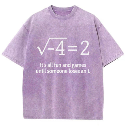 Funny Math Kids Shirt Vintage Distressed T-shirt