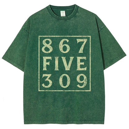 Music 867 Five 309 80S Pop Music  Vintage Distressed T-shirt