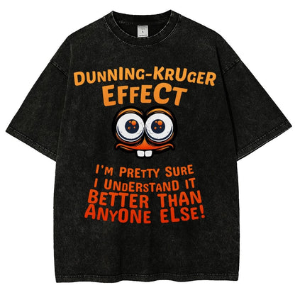Dunning-Kruger-Effekt Vintage Distressed T-shirt