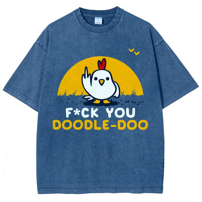 FU Doodle Doo Vintage Distressed T-shirt