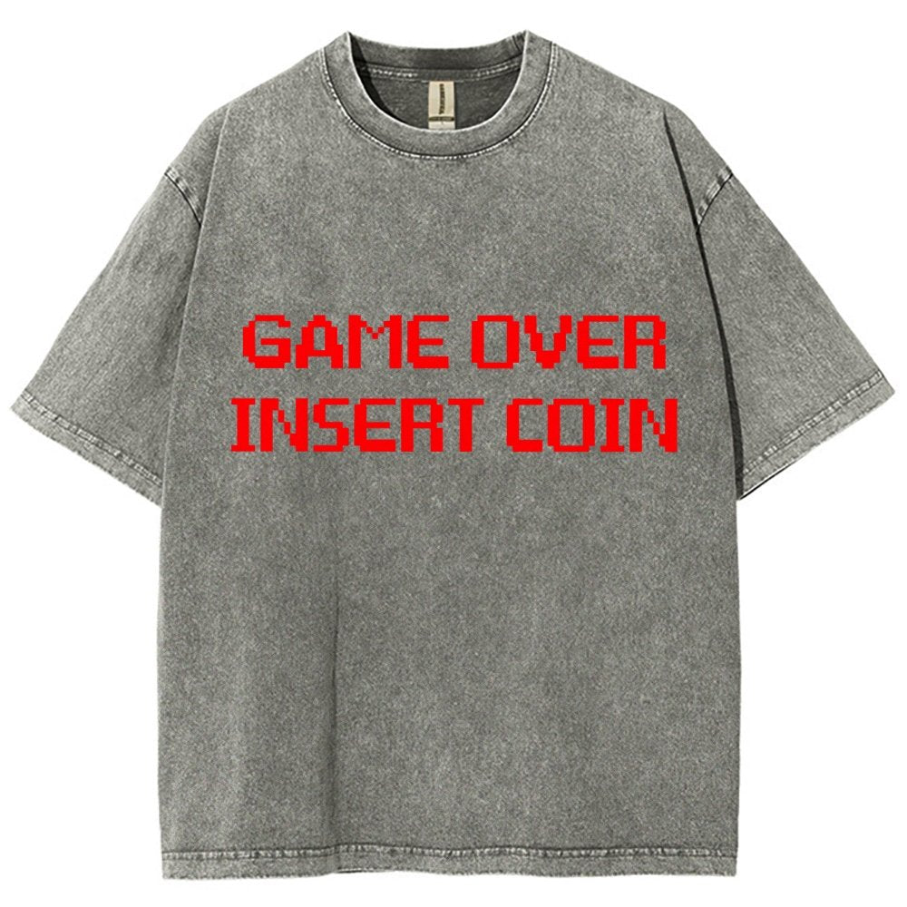 Game Over Vintage Distressed T-shirt