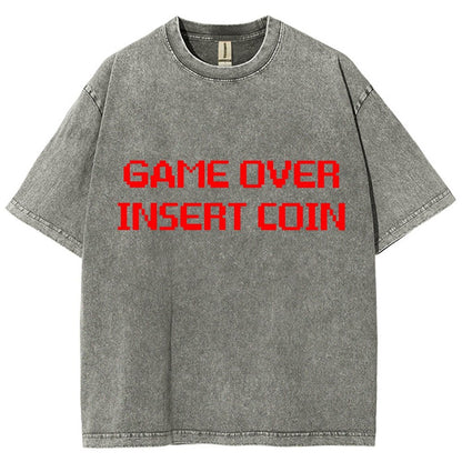 Game Over Vintage Distressed T-shirt