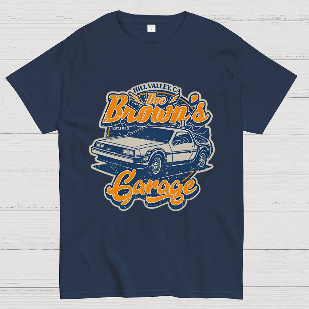 Doc Brown's Garage Geek T-Shirt