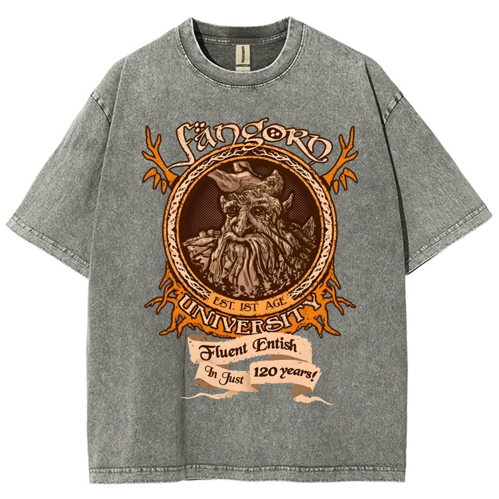 Elden University Vintage Distressed T-shirt