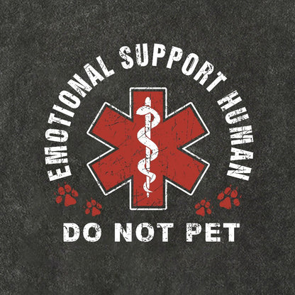 Emotional Support Human Vintage Distressed T-shirt