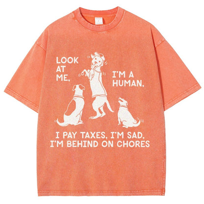 Dog Mocks Humans Vintage Distressed T-shirt