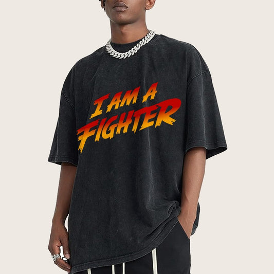 I Am A Fighter Vintage Distressed T-shirt
