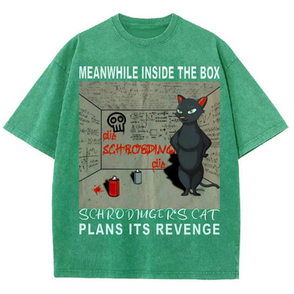 Inside The Box：Schrödingers Cat Plans Its Revenge Vintage Distressed T-shirt