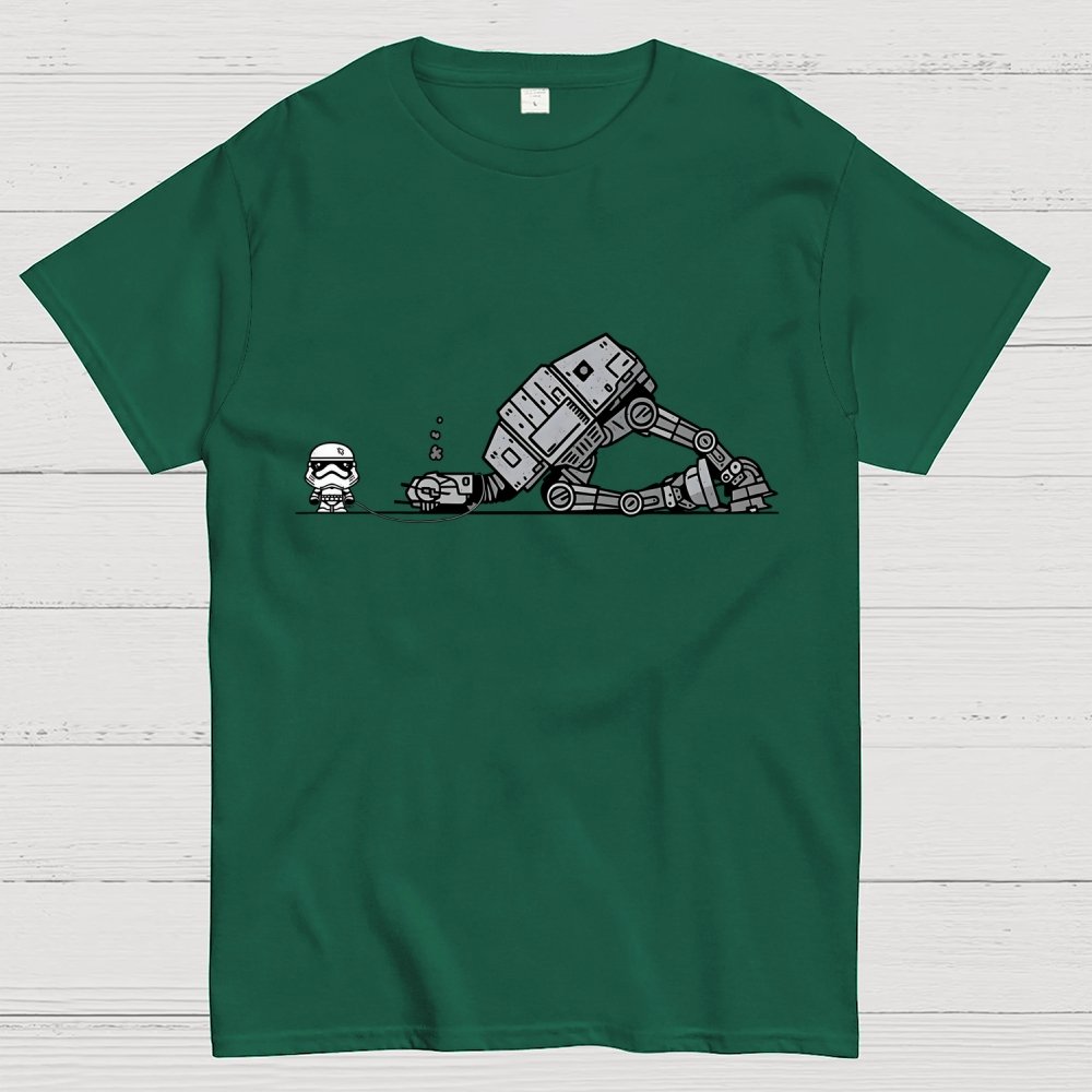 Empire Robot Dog-Planet Battles Geek T-Shirt
