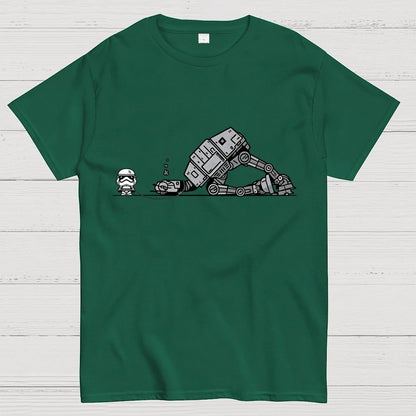 Empire Robot Dog-Planet Battles Geek T-Shirt