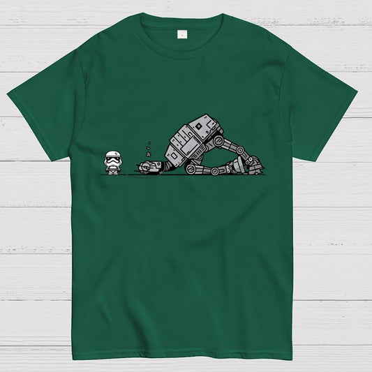Empire Robot Dog-Planet Battles Geek T-Shirt