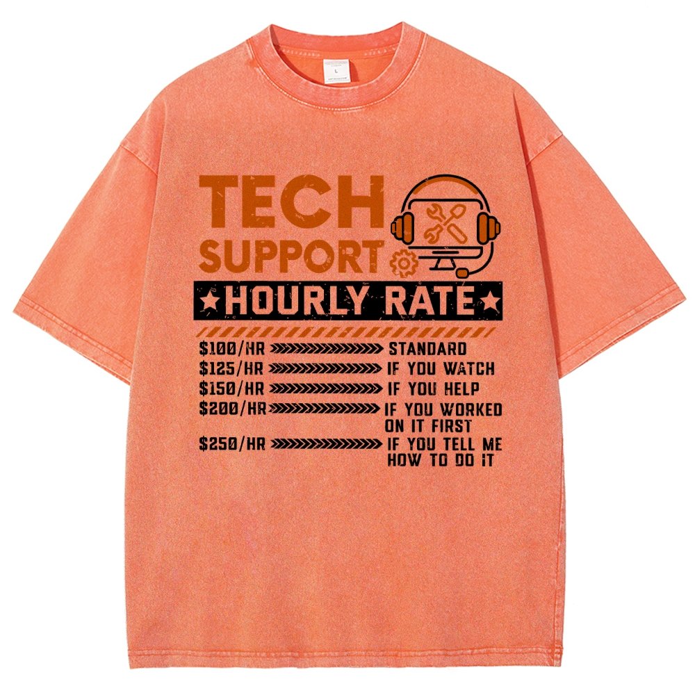 Tech Support Vintage Distressed T-shirt