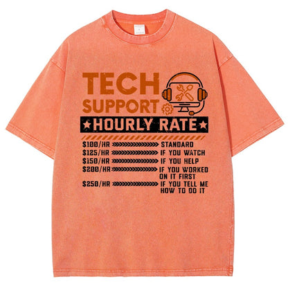 Tech Support Vintage Distressed T-shirt