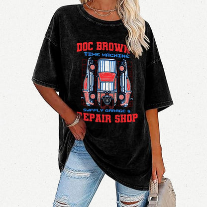 Time Machine Repair Shop Vintage Distressed T-shirt