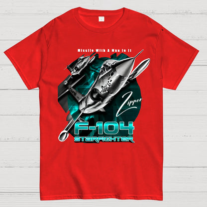 F-104 Starfighter USAF Supersonic Fighter Geek T-Shirt