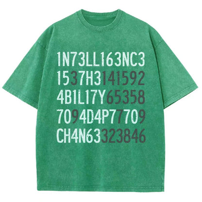 Intelligence Vintage Distressed T-shirt
