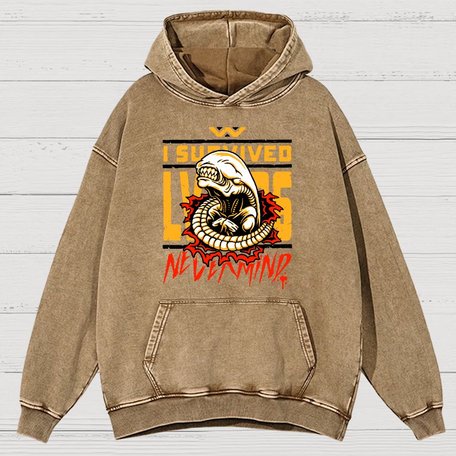 I Survived Vintage Distressed Hoodie