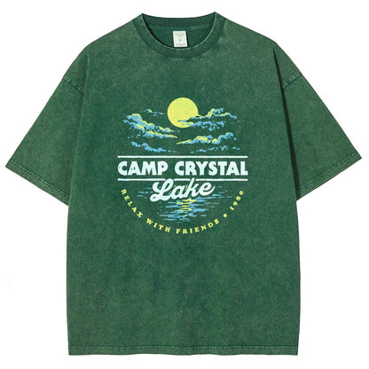 Camp Silver Pine 1980 Vintage Distressed T-shirt