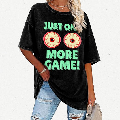 One More Game  Vintage Distressed T-shirt