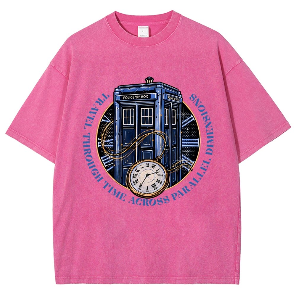 Across Parallel Dimensions Vintage Distressed T-shirt