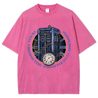 Across Parallel Dimensions Vintage Distressed T-shirt