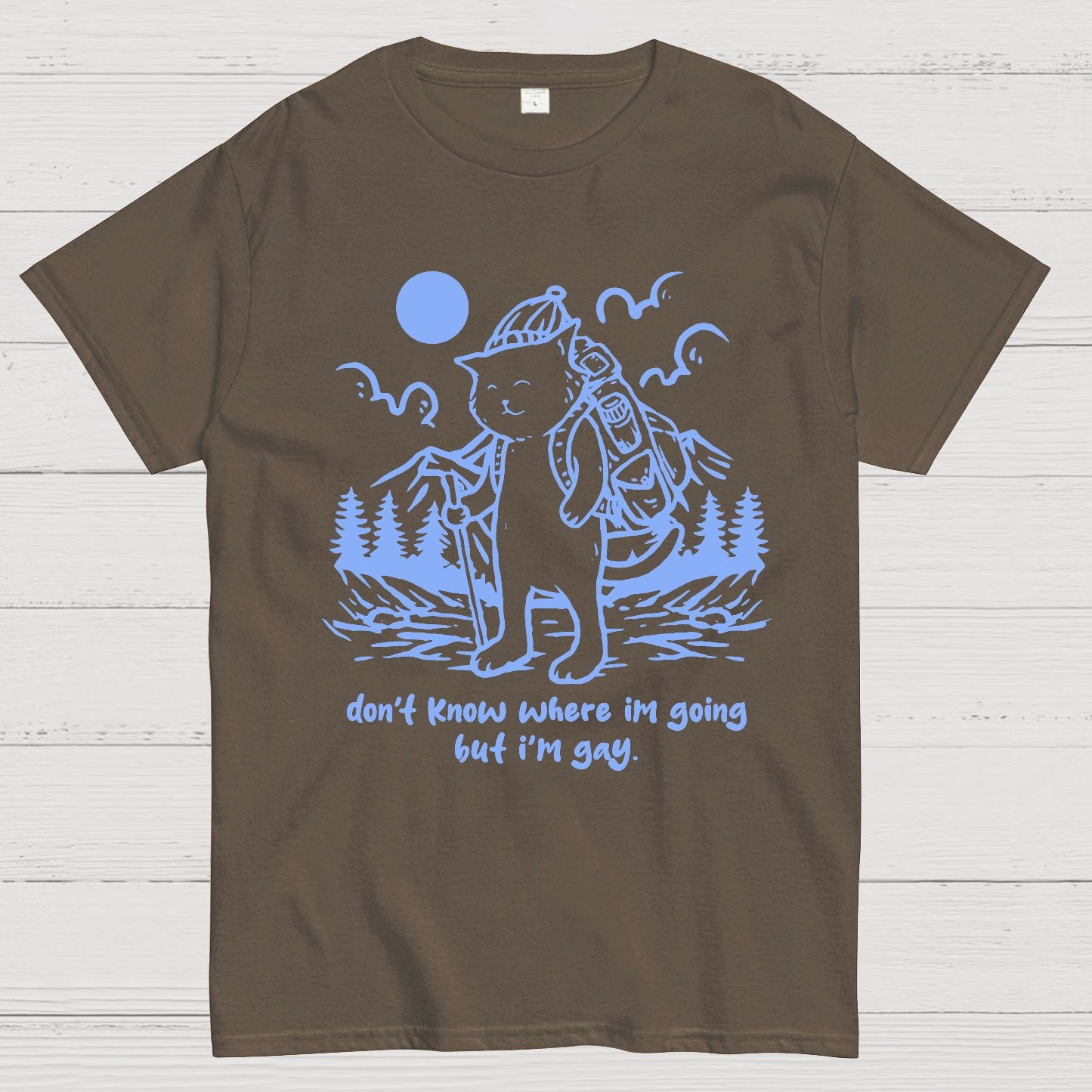 Don't Know Where I'm Going But I'm Gay Geek T-Shirt